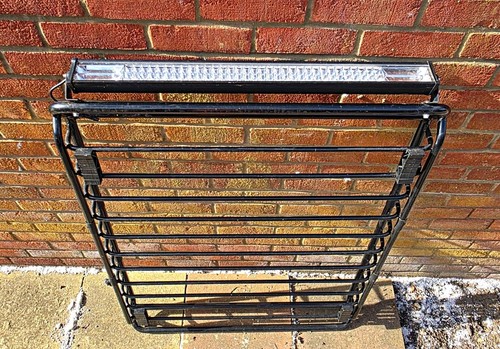 Roof basket with bar light - basket,